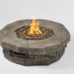 Outdoor Fire Pit Table - Acacia Wood