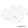 Harrison - Multifunctional Small Square Coffee Table Storage Ottoman - Gray - Image 5