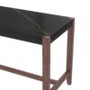 Counter Height Bar Table, Faux Marble Dining Table For Kitchen, Living Room, Or Balcony - Black - Image 14
