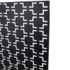 Outdoor / Indoor Privacy Screen Metal Privacy Screen, Freestanding Decorative Privacy Screen For Deck Balcony Patio - Black - Image 8
