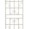 2 Pack Metal Garden Trellis Rustproof For Climbing Plant Outdoor Flower Support - Cream White - Image 14