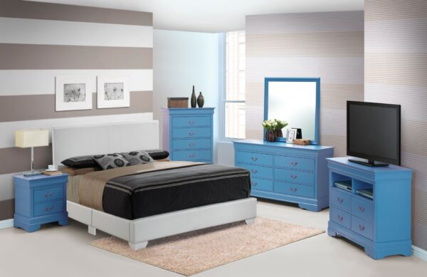 Aaron - King Bed - White