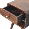 Mini Curved Nightstand With Lower Slot - Walnut - Image 4