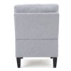 Comfy 5 Pieces L Shaped Sofa With Wooden Legs, Modern Side Chairs For Living Room - Light Gray - Image 8