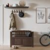 Acadian - Small Entryway Storage Bench - Brunette Brown - Image 10