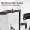 Modern Semi Frameless Double Sliding Shower Door With Sgcc Tempered Glass - Matte Black - Image 5