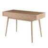 Pebble - Contemporary Double Desk - Natural / White - Image 3