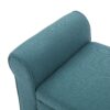 Hayes - Contemporary Armed Storage Bench With Rolled Arms - Teal - Image 13