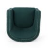 Modern Upholstered Swivel Club Chair With Nailhead Trim - Green - Image 8