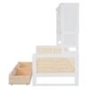 Twin Size Daybed With 2 Drawers, And All In One Cabinet And Shelf - White - Image 7