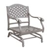 Cast Aluminum Club Motion Chair With Cushion (Set of 2) - Gray - Image 5