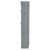 Queen Size Murphy Wall Bed With Top Cabinets & Wine Rack - Gray - Image 12