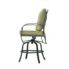Bar Chair With Back And Seat Cushion (Set of 2) - Antique Bronze - Image 2