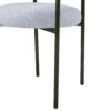 Modern Upholstered Armchair Dining Chairs With Metal Legs (Set of 2) - Gray - Image 13