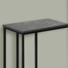 Accent Table, C - Shaped Contemporary Stylish - Gray - Image 5