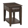 Traditional Chairside Table With Storage - Mahogany - Image 2