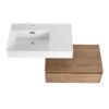 Modern Wall Mounted Bathroom Vanity With Resin Sink And Soft Close Drawer In Imitative - Imitative Oak - Image 15