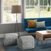 Fredrik - Square Pouf - Cream - Image 6