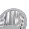 Modern Swivel Wicker Lounge Chair Set With Rattan And Iron Frame, Stylish Round Design For Indoor Or Outdoor Relaxation - Silver Gray - Image 8