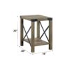 Abiram - Rustic End Table - Oak - Image 5