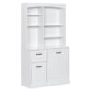 Bathroom Storage Cabinet With Tilt Out Hamper, Tall Free Standing Organizer With Drawers & Adjustable Shelves, Linen Tower With Steel Handles - White - Image 10