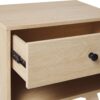 Mid-Century Modern Minimalist 1 Drawer Nightstand - Coastal Oak - Image 3