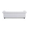 Chesterfield Style 3 Seater Sofa With Button Tufting And Nail Head Accents - White - Image 10
