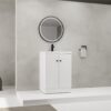 Modern Freestanding Bathroom Vanity With Resin Sink & Soft Close Cabinet Doors, Durable - White - Image 2