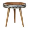 Small Dotted End Table - Oak - Image 2