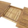 Modern Outdoor 7 Piece Expandable Dining Set With Stackable Chairs - Orange / Teak - Image 6