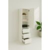 Elise - Modular Wood Closet System With Mirror In Durable Melamine And Wood Customizable Storage - White - Image 4