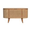 Larrisa - Rounded Lid Up Blanket Box - Oak - Image 11
