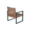 4 Piece Patio Furniture Set Outdoor Balcony Porch Garden Backyard Lawn Furniture Acacia Wood Table Top, Morden - Black And Light Brown - Image 14