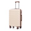 Set 3 Pieces 20" / 24" / 28" Abs Spinner Wheel Luggage, Matching Color, With Combination Lock - Beige - Image 24