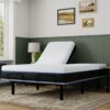 Copper Lux - 14" Split Top Queen Plush Memory Foam Mattress With Phase Change Cooling Fabric - White / Gray - Image 6
