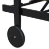 Jason - Chaise Lounge Adjustable Acacia Wood Outdoor Furniture - Black White - Image 5