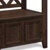 Amherst - Entryway Storage Bench - Natural Aged Brown - Image 4