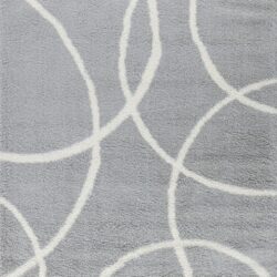 Loft Shag - 5' 3" X 7' Shaggy Area Rug - Gray