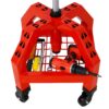 Pneumatic 360 Degree Swivel Stool, Mechanics Rolling Creeper Seat, Heavy Duty Rolling Mechanics Stool, Shop Stool With Casters - Red / Black - Image 10