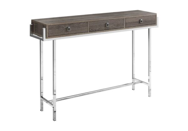 Accent Console Table For Entryway, Storage Drawer, Contemporary And Modern - Taupe