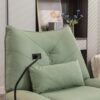 270 Swivel Glider Recliner Chair, Power Recliner Rocking Chair, USB Port Charge For Nursery Chair With Atmosphere Lamp For Living Room Bedroom Apartment - Green - Image 20