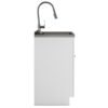 Beckham - Laundry Cabinet & Faucet And Stainless Steel Sink - White - Image 4