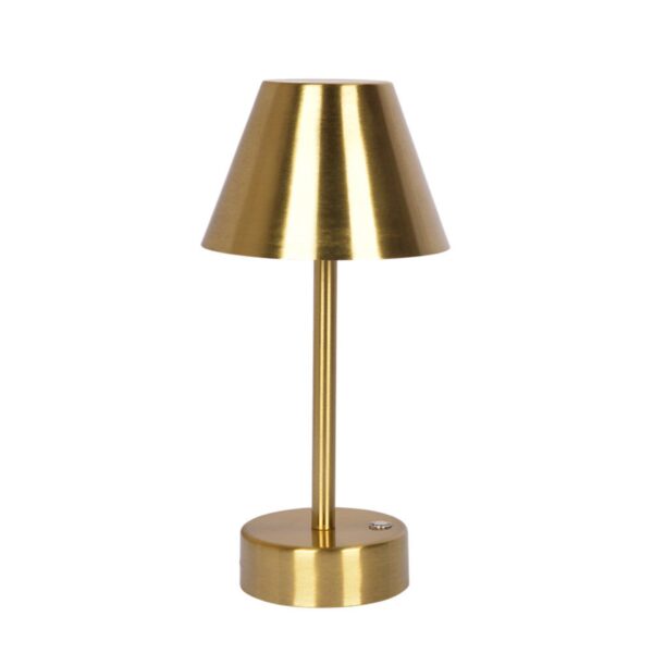 Elegance Rechargeable LED Table Lamp Plated LED Touch Switch - Antique Brass / Gold