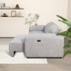 Cleveland - Dual Power Convertible Sofa - Silver - Image 11