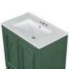30" Bathroom Vanity With Sink, 2 Doors With Shelf, Soft Close Door Hinges, Vintage Style - Green - Image 19