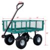 Steel Garden Cart With Mesh Removable Sides 3 Cu Ft 550 Lb Capacity Steel - Green - Image 2