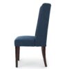 High Back Dining Chair (Set of 2) With Wingback Design And Birch Legs - Navy Blue - Image 9