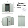 Outdoor Metal Storage Shed Yx48 - White - Image 9