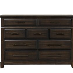 9 Drawer Dresser - Mahogany