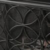 Thayer - Single Panel Iron Fireplace Screen With Geometric Pattern - Black - Image 6